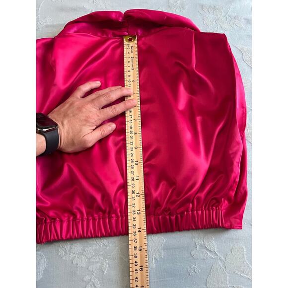 Linen & Dot Lisa top in Berry size XS Resort wear Vibrant barbiecore Party - Picture 8 of 13